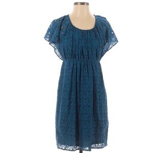 SD Collection turquoise lace dress